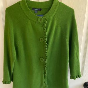 Boden Green Cardigan Sweater